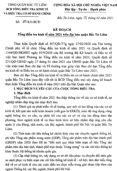 Cổng thông tin điện tử Quận Bắc Từ Liêm