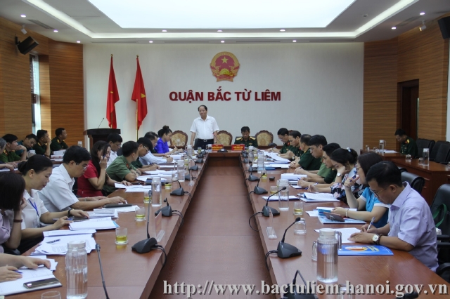 Thành phố kiểm tra công tác giáo dục quốc phòng và an ninh tại quận Bắc Từ Liêm