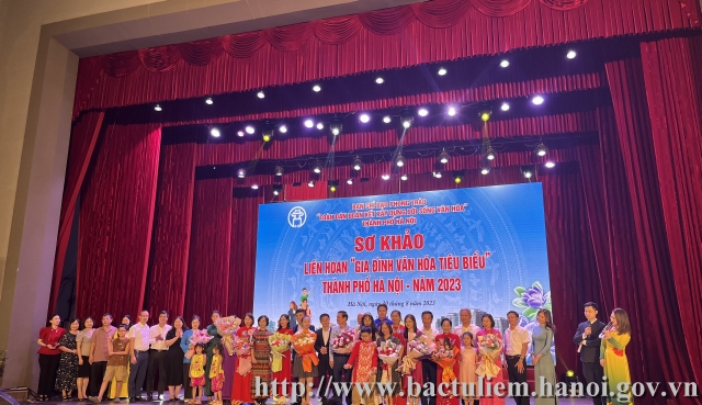 Quận Bắc Từ Liêm đạt kết quả xuất sắc tham gia Sơ khảo Liên hoan “Gia đình văn hóa tiêu biểu” thành phố Hà Nội lần thứ II, năm 2023