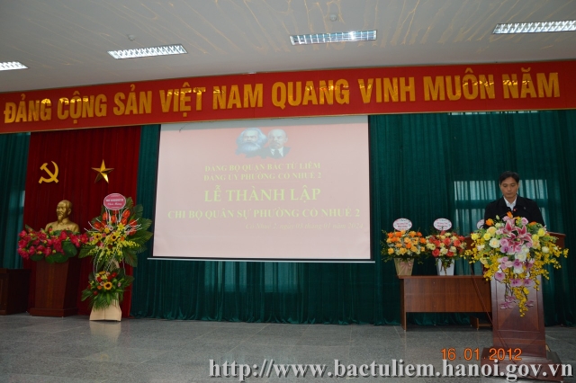 Thành lập Chi bộ Quân sự phường Cổ Nhuế 2