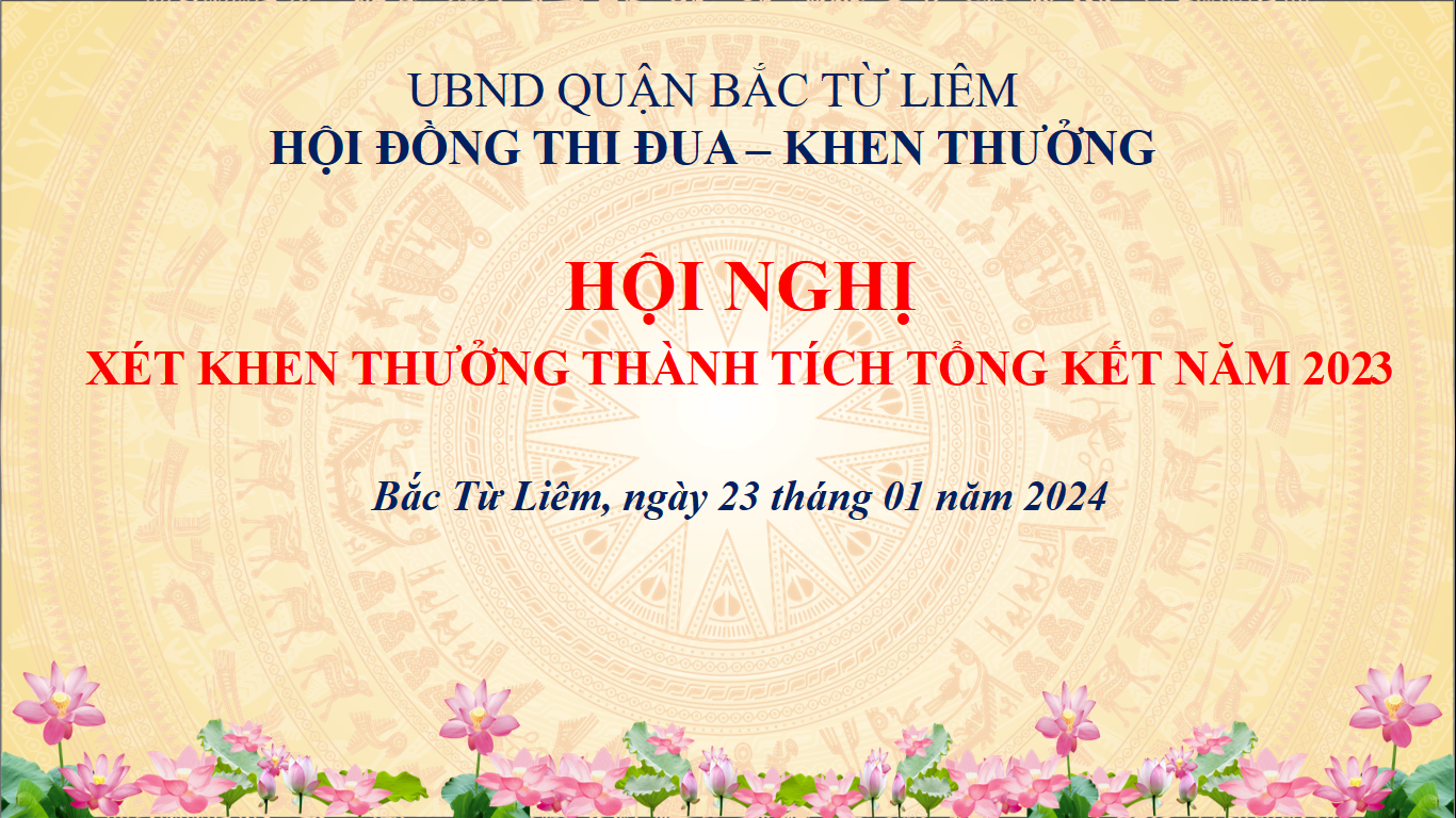 Hội đồng Thi đua - Khen thưởng Quận họp xét khen thưởng thành tích tổng kết năm 2023