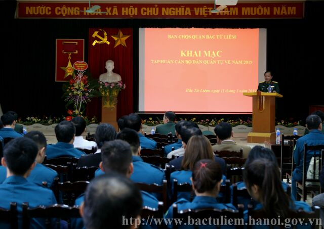 Khai mạc tập huấn cán bộ dân quân tự vệ năm 2019