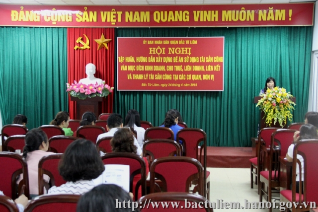 Tập huấn, hướng dẫn xây dựng đề án sử dụng tài sản công vào mục đích kinh doanh, cho thuê, liên doanh, liên kết và thanh lý tài sản công tại các cơ quan, đơn vị