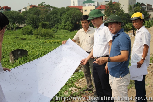 Phó Chủ tịch UBND Quận Lưu Ngọc Hà kiểm tra, khảo sát tiến độ thực hiện một số dự án