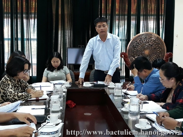 Ban Pháp chế HĐND Quận giám sát công tác quốc phòng 9 tháng đầu năm 2019 tại phường Liên Mạc